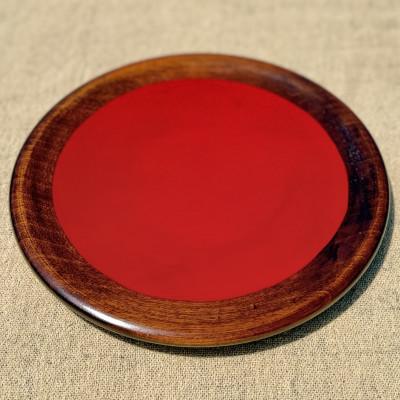 ふるさと納税 香川県 【香川漆器】27cmグルメ皿　底朱