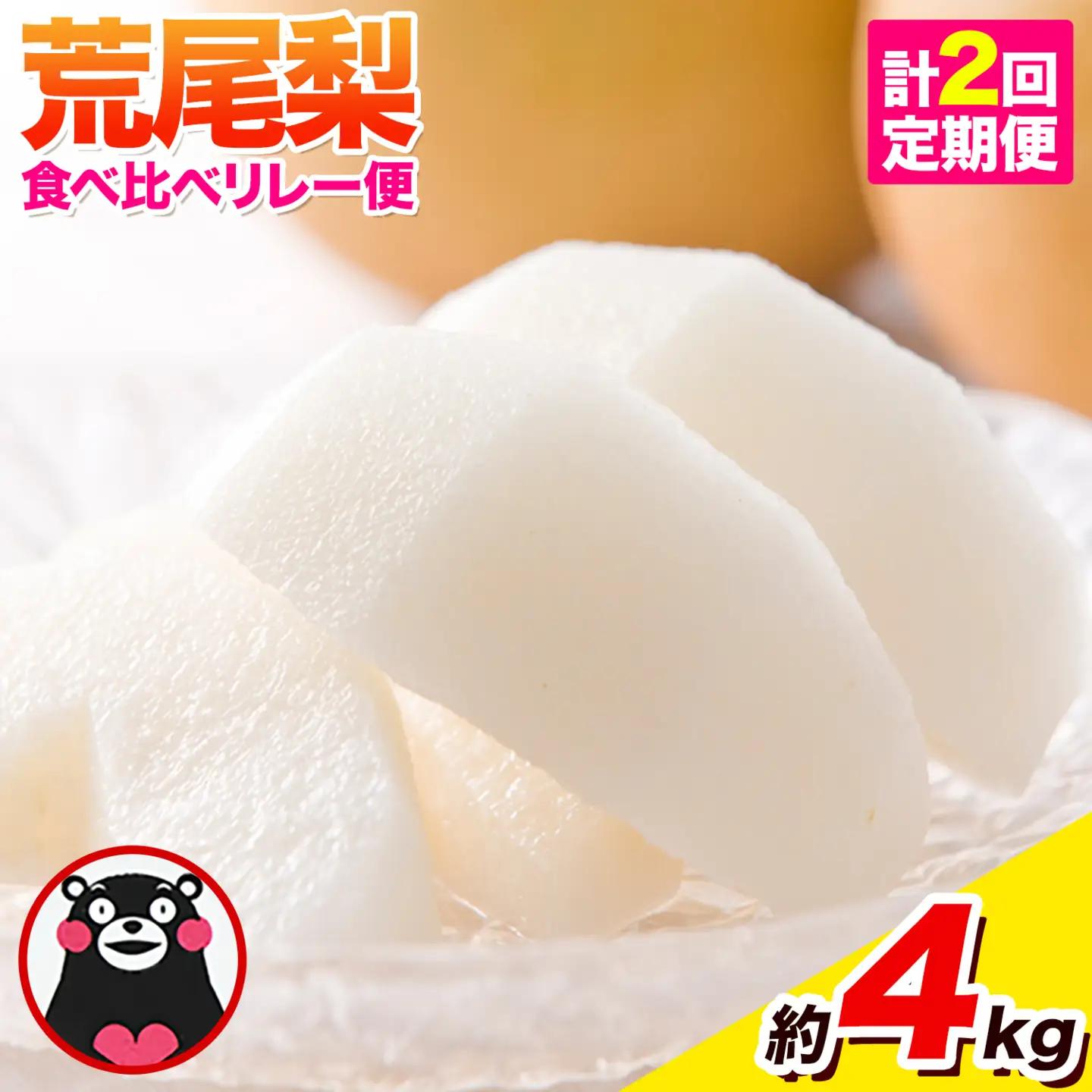 梨 定期便 荒尾梨 4kg × 2回