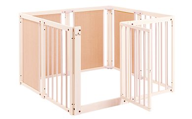 ペット用木製サークル『ペットサークル F 80 XL（ホワイト色）』