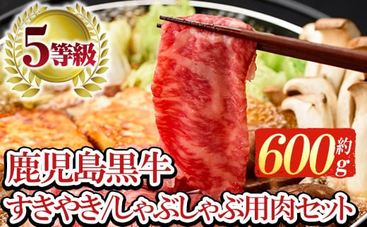 
鹿児島黒牛 食べ比べ 600g リブロース スライス （300g×1P） 肩ロース スライス （300g×1P）A5等級 すき焼きセット 内閣総理大臣賞受賞！日本一 の 鹿児島黒牛 冷凍 小分け の 国産 鹿児島県産 赤身 すき焼き しゃぶしゃぶ にもおすすめ 【H-101】 【C-82H】
