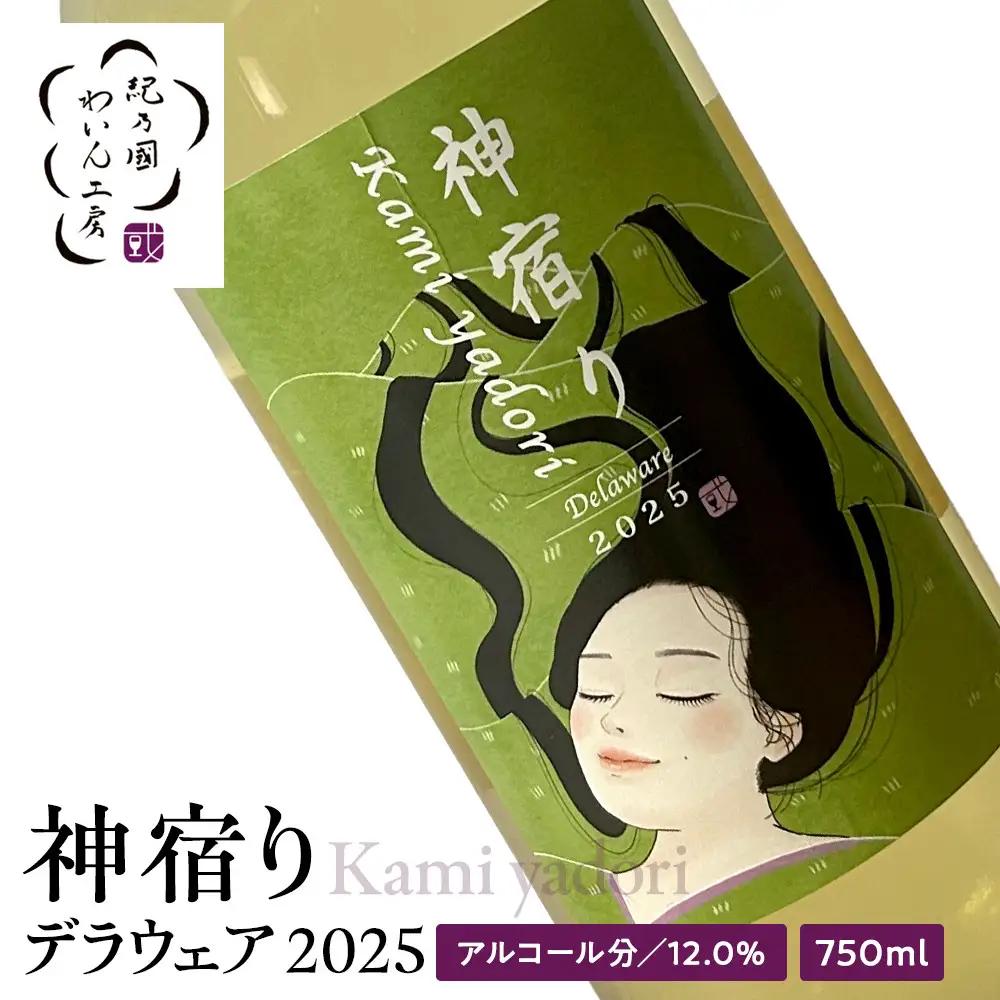 紀乃國わいん工房 神宿り デラウェア 2025 750ml
