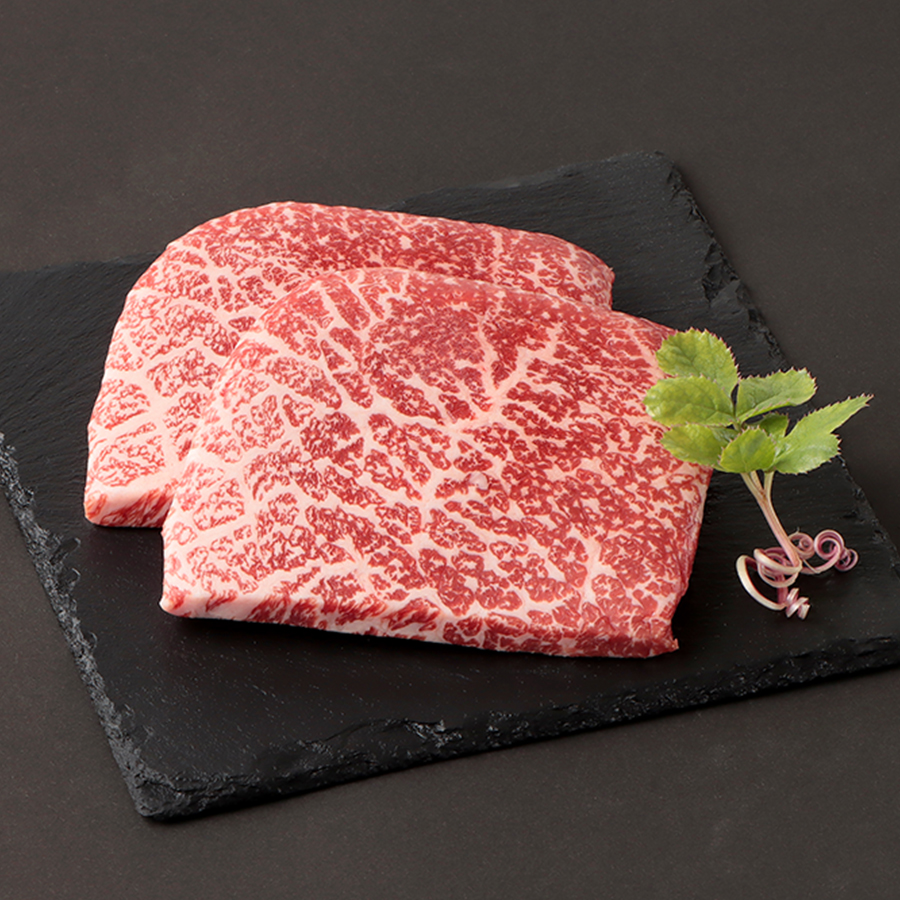 ＜小島食品／澤井牧場＞A４等級以上「近江牛」赤身ステーキ用（モモ）150g×2（計300g）