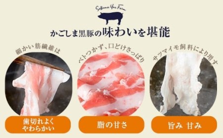 BS-003 かごしま黒豚しゃぶしゃぶ 1kgセット(ロース肉500g･バラ肉500g) 薩摩八重ファーム 工房みかく亭