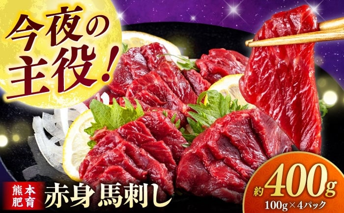 
            赤身 馬刺し (400g)  【合同会社　長岡フーズ】 [ZFR005]
          