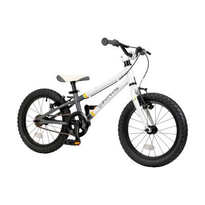 ふるさと納税 瀬戸市 【完成車】ヨツバサイクルのZERO 16インチ STRIPE グレーホワイト サイドスタンド付属
