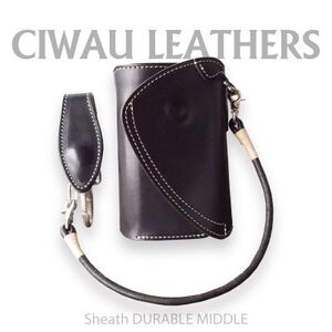 Ciwau leathers　【シース　デュラブル　 MIDDLE C-type】ブラック【1582995】