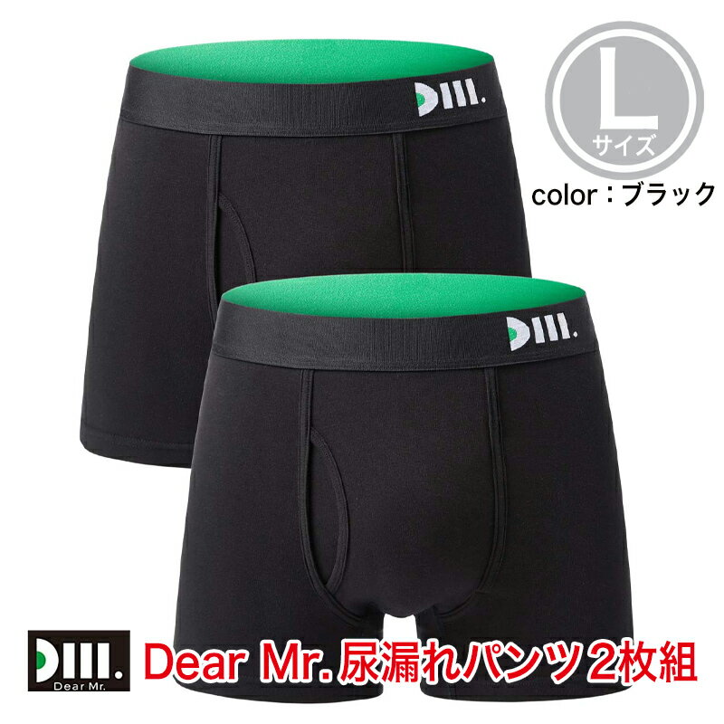 【ふるさと納税】【Dear Mr.】40代からの男のパンツ　尿漏れパンツ 男性用 2枚組 Lサイズ