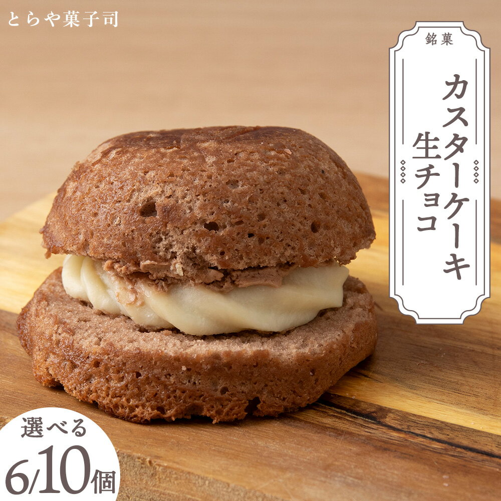 【ふるさと納税】スイーツ 北海道 天塩町 カスターケーキ 生チョコ 選べる6個～10個セット【とらや菓子司】 天塩老舗 とらや菓子司 ふるさと納税 北海道