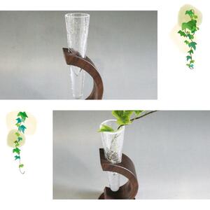 木Glass　一輪挿し　丸台 | グラス_00594