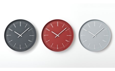 Draw wall clock / ブラック（KK18-13 BK）レムノス Lemnos 時計