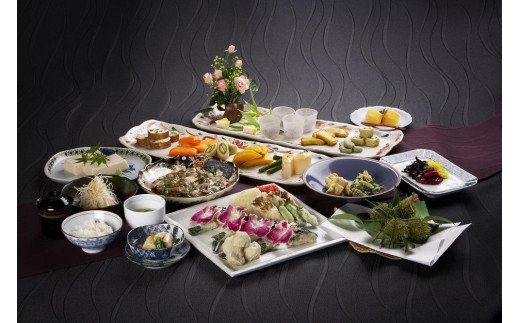 【閑臥庵】京懐石普茶料理 紫膳  ペアランチお食事券［ 京都 京料理 食事 ランチ 人気 おすすめ 老舗 グルメ チケット 割引 ］