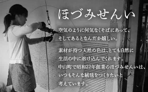 《ほづみせんい》月山緞通スツールマット F4A-0246