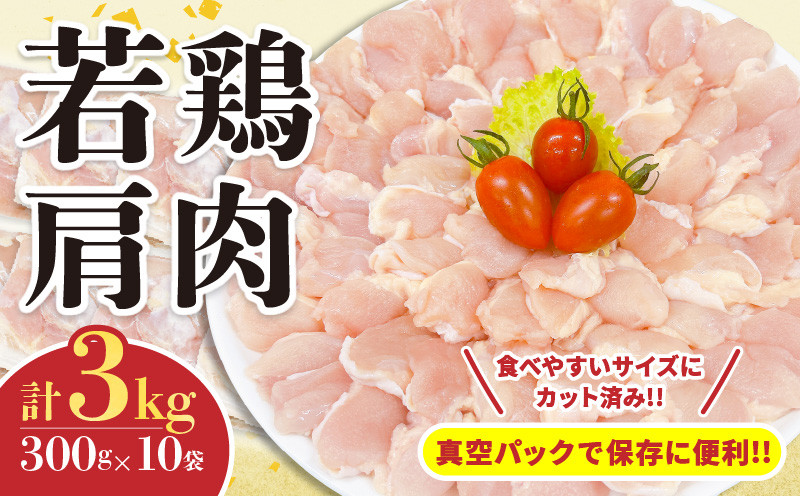 
                  若鶏 肩肉 計3kg 鶏肉 国産 チキン 美味しい カット済み 肩小肉 ふりそで 小分け 便利 おかず お弁当 おつまみ 食品 真空パック から揚げ 焼肉 焼鳥 希少 万能食材 簡単調理 おすすめ ご褒美 記念日 お祝い おすそ分け 冷凍 日南市 宮崎県 送料無料_C130-24
                