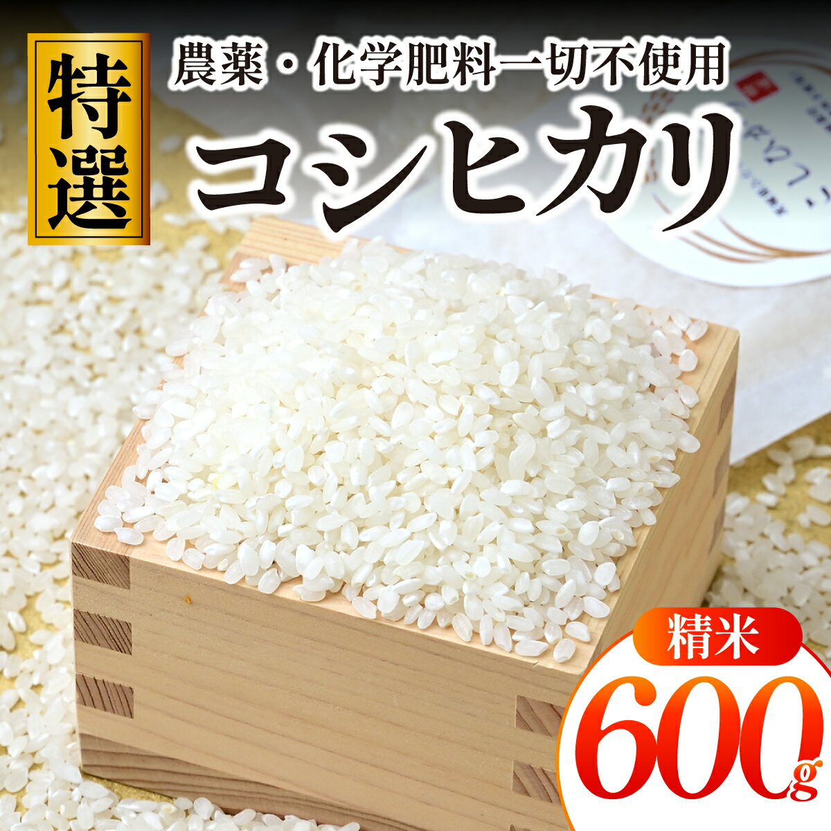 【ふるさと納税】【特別栽培米】コシヒカリ　茨城県産　白米　600g　ギフトにおすすめ【1670035】
