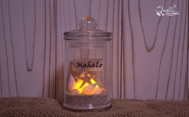 シェルランプ　【Mahalo】水色