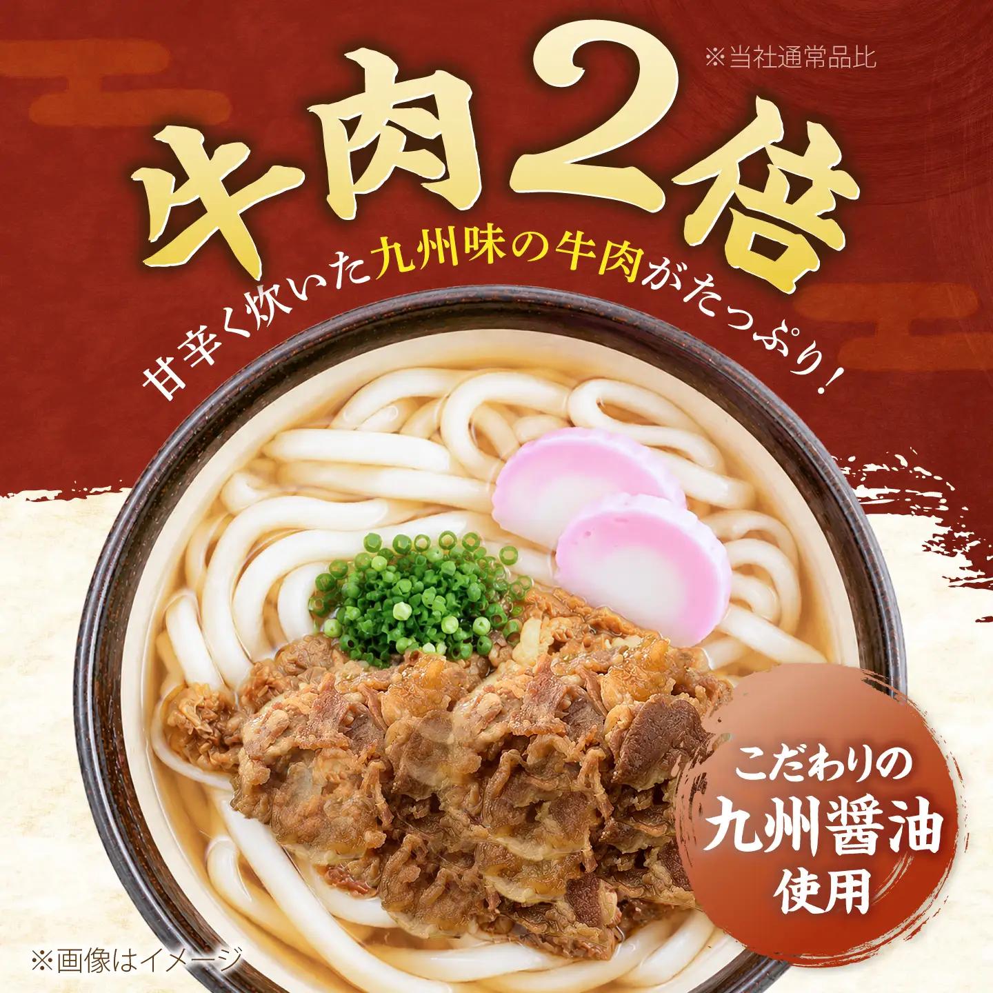 【全12回定期便】肉2倍！ 特盛 牛肉うどん 8食 VAI042 うどん 牛肉