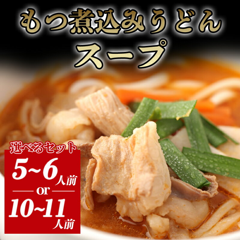 【ふるさと納税】【選べる！セット】もつ煮込みうどんスープ