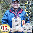 【ふるさと納税】【3ヶ月定期便】 筑波山麓・羽鳥の沢水米 コシヒカリ 5kg × 3回 定期便 米 お米 コメ 精米 白米 桜川市 茨城県