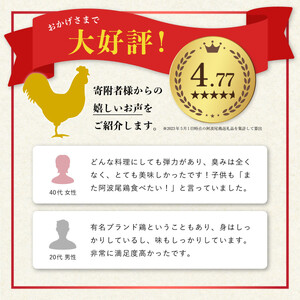 【阿波尾鶏バラ凍結定期便 6か月連続】阿波尾鶏 もも肉 切り身 バラ凍結 3kg×6回 計18kg 鶏肉 鶏もも 阿波尾鶏 冷凍 地鶏