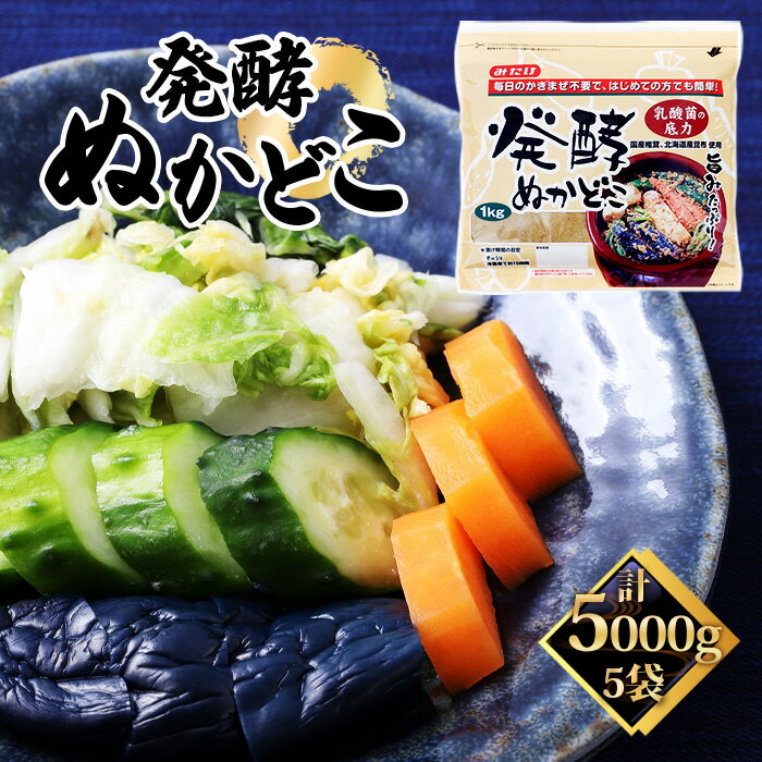 【ふるさと納税】発酵ぬかどこ（1kg×5セット）［No.497］