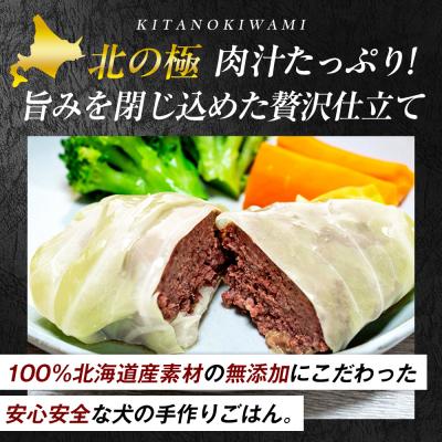 ふるさと納税 津別町 北の極　犬の手作りごはん　エゾシカ肉のロールキャベツ(エゾシカレバー入り)　10袋 | 北海道津別町 |  | 01