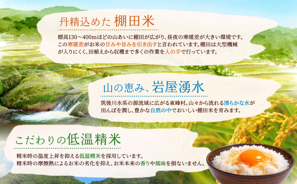 AJ5 【天空の一膳】東峰村産 令和8年産 恵つくし 450ｇ