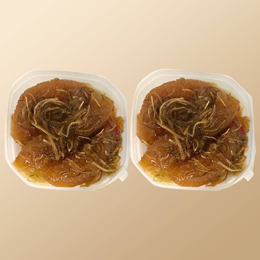 【もったいない！を食べよう】＜函館 弘成＞”数の子たっぷり”「松前漬」215g×2（計430g）【3ヵ月定期便】