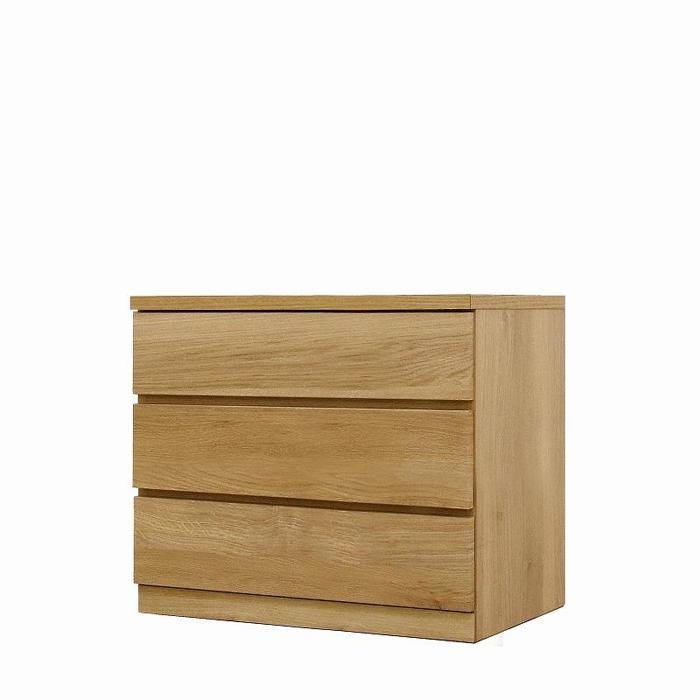 【ふるさと納税】クローゼット チェスト 幅70 3段 奥行44 オーク色 タンス 押入れ収納 衣類収納 桐 箪笥 大川家具 丸田木工 フィット | 家具 ファニチャー 人気 おすすめ 送料無料