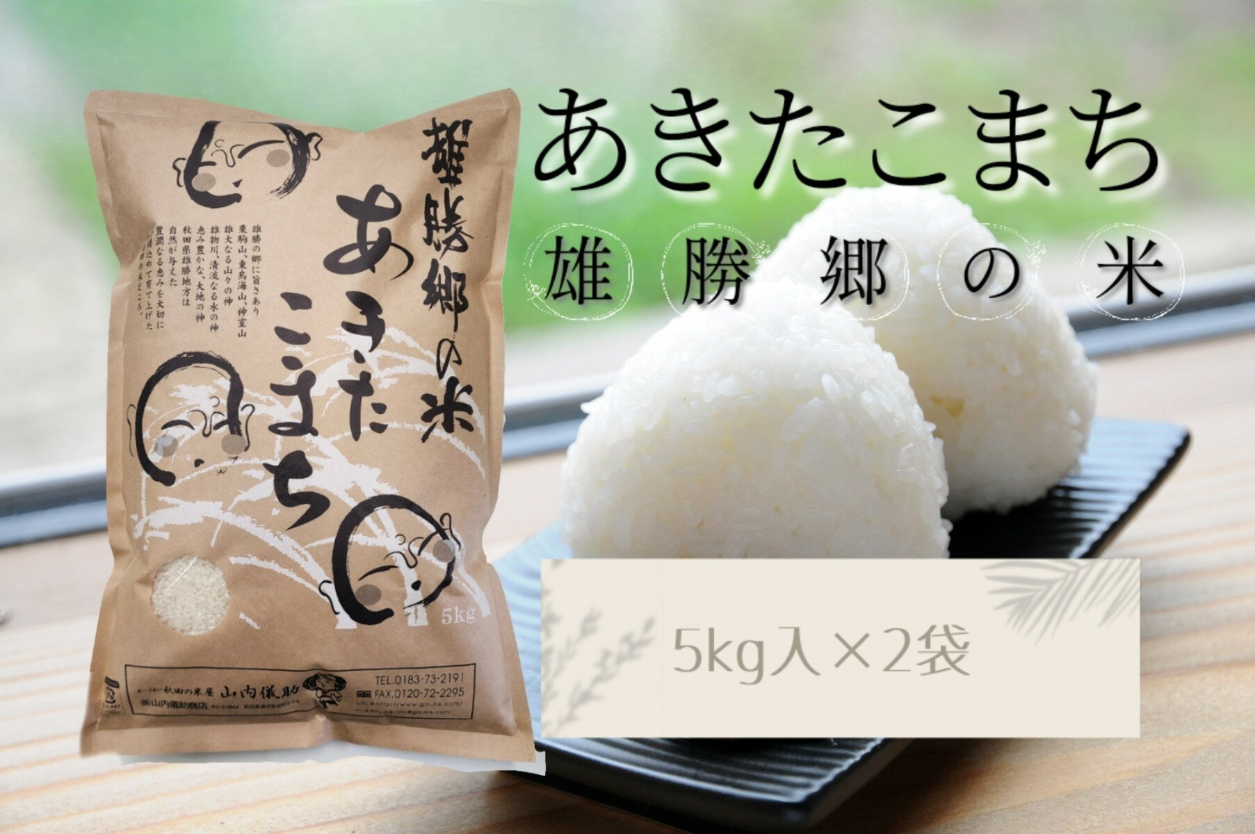 【ふるさと納税】令和7年産 あきたこまち 雄勝郷の米 白米5kg×2袋 計10kgふるさと納税 秋田 米 あきたこまち お米【（株）山内儀助商店】[C2-2001]