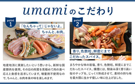 「お試し」umamiのウインナーセット 計2袋 ハム・ソーセージ職人の店 umami《30日以内に出荷予定(土日祝除く)》千葉県 流山市 粗挽きウインナー 白いウインナー おためし ソーセージ 安心 