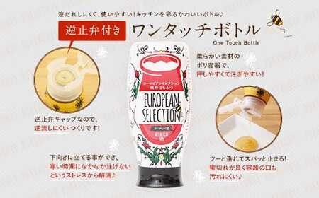 【全3回】 定期便（EU500g×2） かの蜂 純粋蜂蜜 合計3kg（ヨーロピアンセレクション500gを毎月2本お届け） 024-T007
