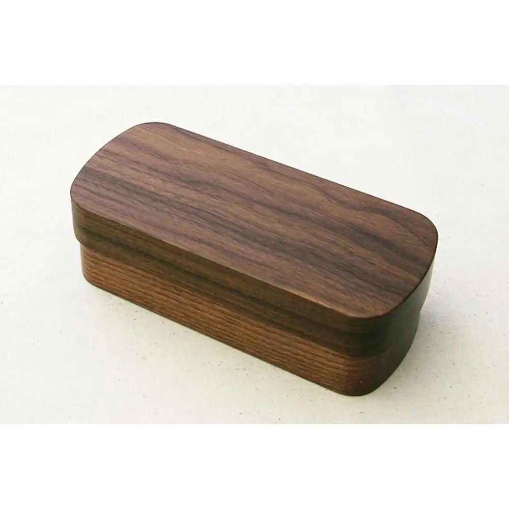 ◇銘木弁当箱 ウォルナット ナノコート 弁当包みセット【モクヘン】