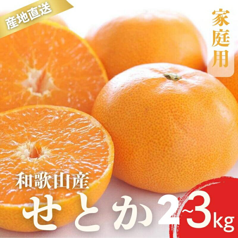 【ふるさと納税】 訳あり せとか 2S～3L サイズ混合 2kg 3kg ※2月上旬～3月下旬に順次発送予定 / 柑橘 甘い 家庭用 和歌山 有田 //dekopon