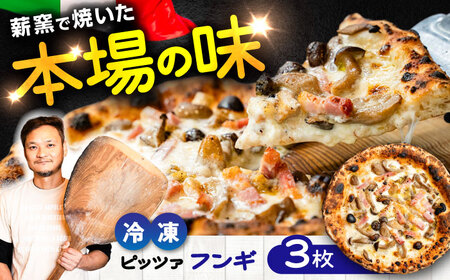 薪窯焼き 冷凍 ピッツァ セット  フンギ × 3枚 計約1.02kg  ピザ 冷凍ピザ BHBV004