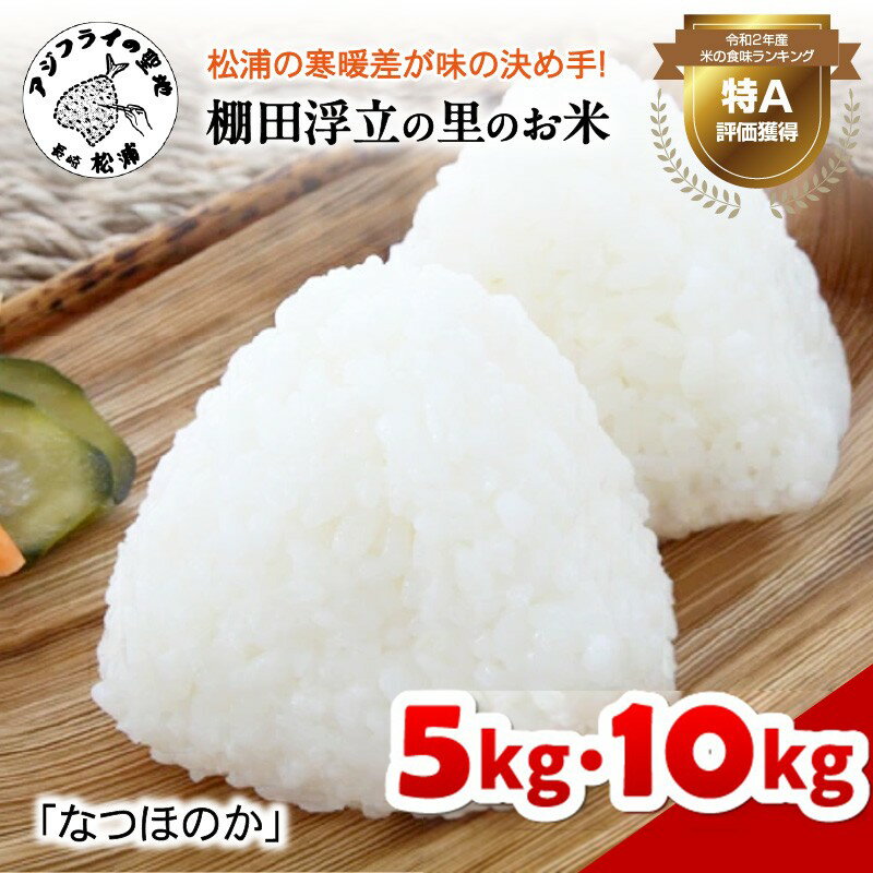 【ふるさと納税】【 令和7年 新米 】松浦の寒暖差が味の決め手!特A評価獲得の品種「なつほのか」棚田浮立の里のお米 5kg 10kg ふるさと納税 コメ 米 なつほのか 白米 精米 国産 送料無料