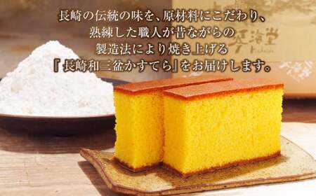 【詰め合わせセット】長崎和三盆かすてら 1号 &amp; 長崎銘菓の琴海もなか2種×各4個