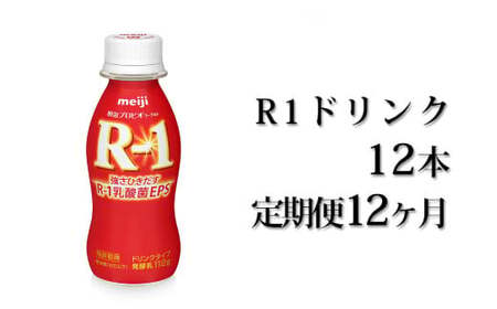【定期便 12ヶ月】R-1 プロビオヨーグルトドリンクタイプ 12本 のむヨーグルト 飲むヨーグルト r-1