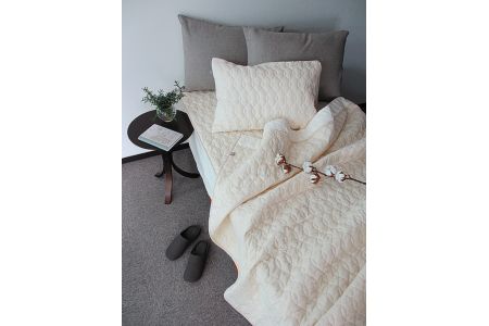 リネンコットンガーゼ ケット・敷パッド・綿ひざ掛け 3点セット シングル [0299] ｜ 寝具 寝具