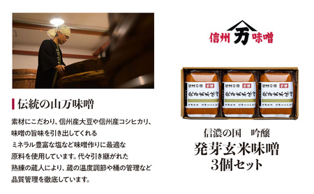 玄米味噌 発芽玄米 国産 信州産 玄米味噌