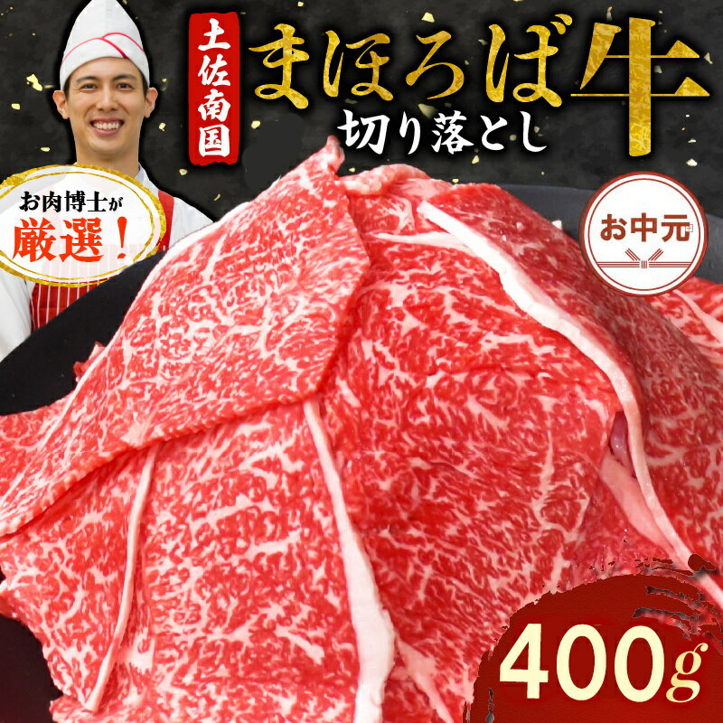 【ふるさと納税】 【お中元/熨斗あり】土佐南国まほろば牛切り落し 400g 小分け 国産牛 お肉 牛肉 切落し 冷凍 送料無料 人気 高知県 南国市