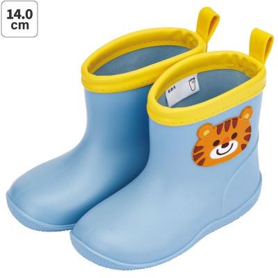 ふるさと納税 奈良市 キッズ ワッペン付きレインブーツ 14cm 【チアフル タイガー】 672156