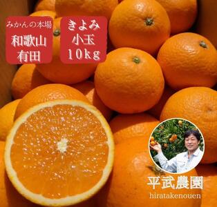 農家直送！きよみオレンジ 小玉10kg［平武農園］～蛍飛ぶ町から旬の便り～［2025年3月中旬～4月下旬頃発送予定］