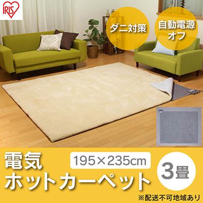 ふるさと納税 大河原町 ホットカーペット3畳 195×235cm IHC-30-H グレー[53750482]