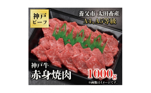 
神戸牛　赤身焼肉　1000g【1441736】
