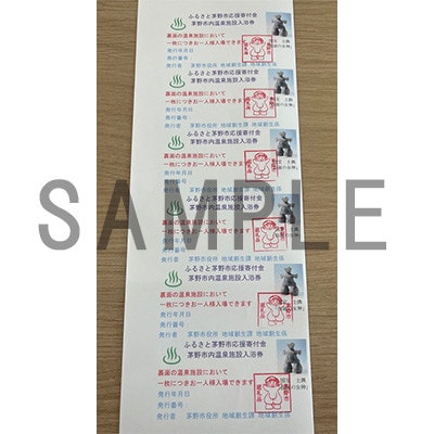 市内温泉施設利用券6枚×2セット