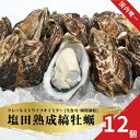 【ふるさと納税】生食可 塩田熟成縞牡蠣 クレールストライプオイスター 12個 瞬間凍結 牡蠣 濃厚 熟成 養殖広島 大崎上島 瀬戸内 せとうち 離島 国産 かき カキ ギフト 送料無料 産地直送 ファームスズキ