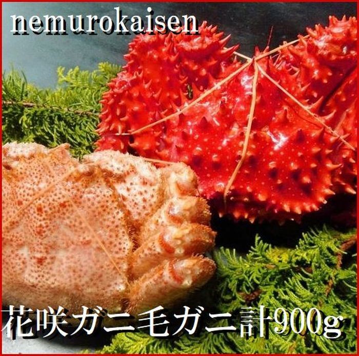 【ふるさと納税】 [北海道根室産] 花咲ガニ 1 尾・毛がに 1 尾 ( 2 種計 900g 前後 ) 花咲がに 花咲 花咲かに 花咲蟹 毛がに 毛蟹 けがに ケガニ かに カニ 蟹 お取り寄せ グルメ 海鮮 ギフト 贈り物 北海道 根室市 ふるさと納税 C-57055