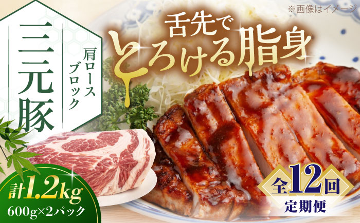 
                  【全12回定期便】平田牧場 肩ロースブロック 1.2kg (600g×2P) 《喜茂別町》【平田牧場】 肉 豚肉 ロース ブロック ローストポーク 煮豚 酢豚 煮物 定期便 北海道 [AJAP117] 208000 208000円
                