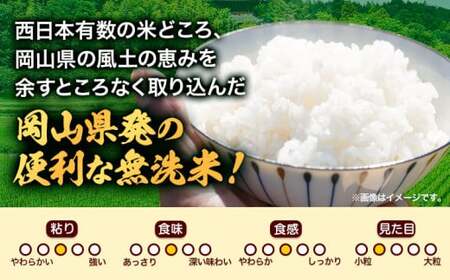 【隔月6回定期便】晴れの国おかやま無洗米 20kg 無洗