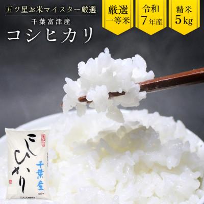 ふるさと納税 富津市 令和7年産 千葉富津産「コシヒカリ」5kg(精米)　竹ノ内米店　G-83r7